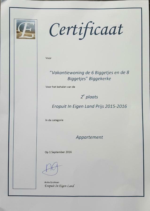 Bij Ons Achter Apartman Biggekerke Kültér fotó